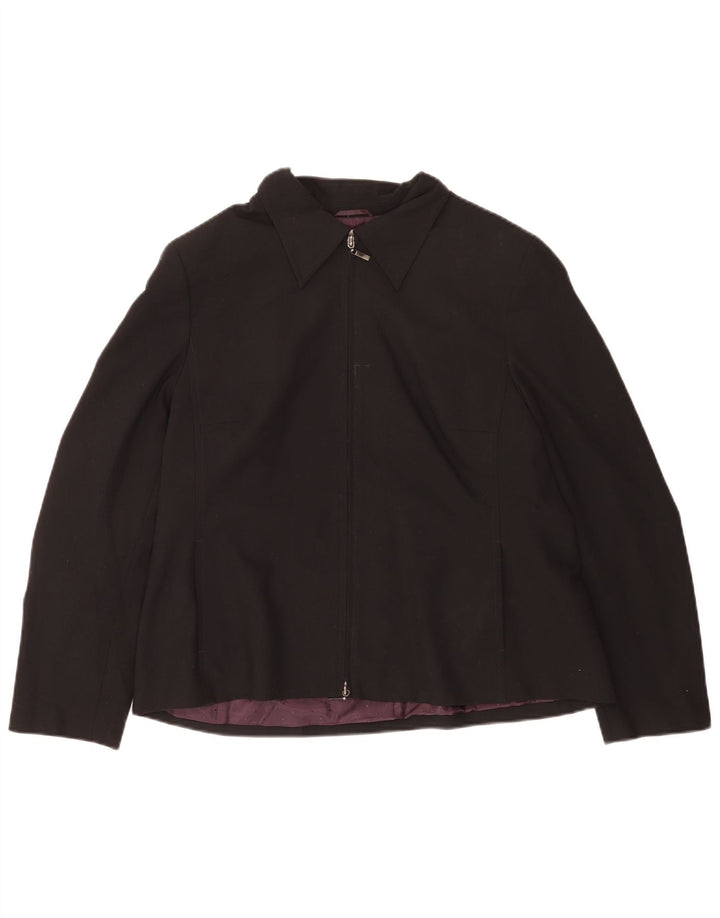 Marks & Spencer Chaqueta tipo blazer para mujer de corte estándar UK 40 XL Poliéster negro