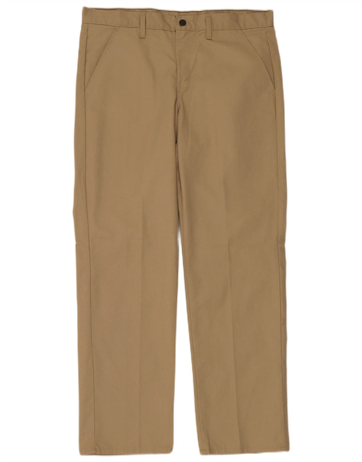 Dickies Pantalón chino recto para hombre W34 L32 Poliéster caqui