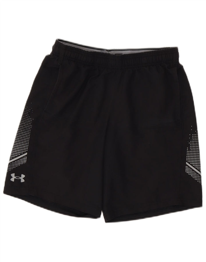 UNDER ARMOUR Pantalones cortos deportivos con gráficos para niños 11-12 años Grande Poliéster negro