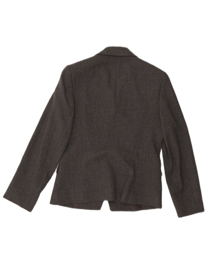 MOMENTI Chaqueta tipo blazer de 4 botones para mujer IT 42 Poliéster gris medio