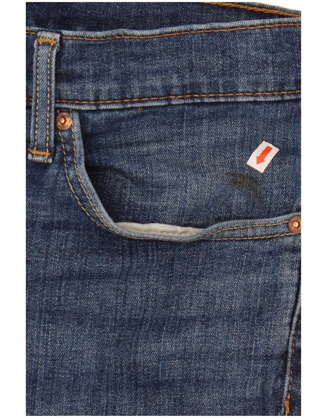 LEVI'S Mens 511 pantalones cortos de mezclilla W34 algodón azul grande