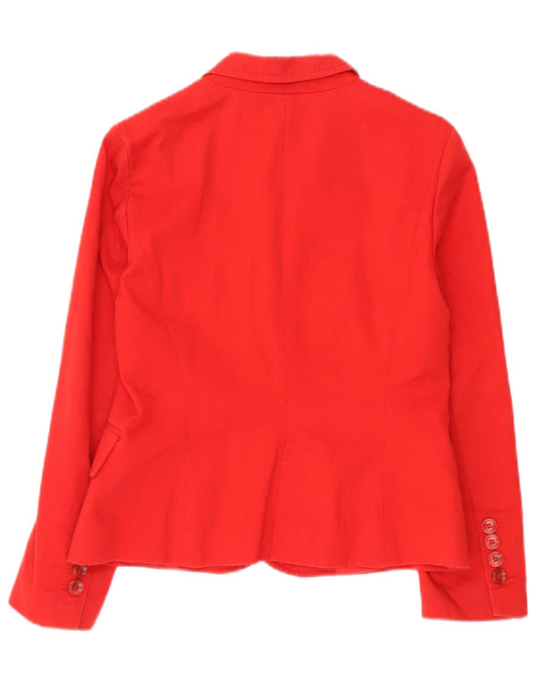 Zara Chaqueta Blazer De 2 Botones Para Mujer EU 38 Small Red Cotton