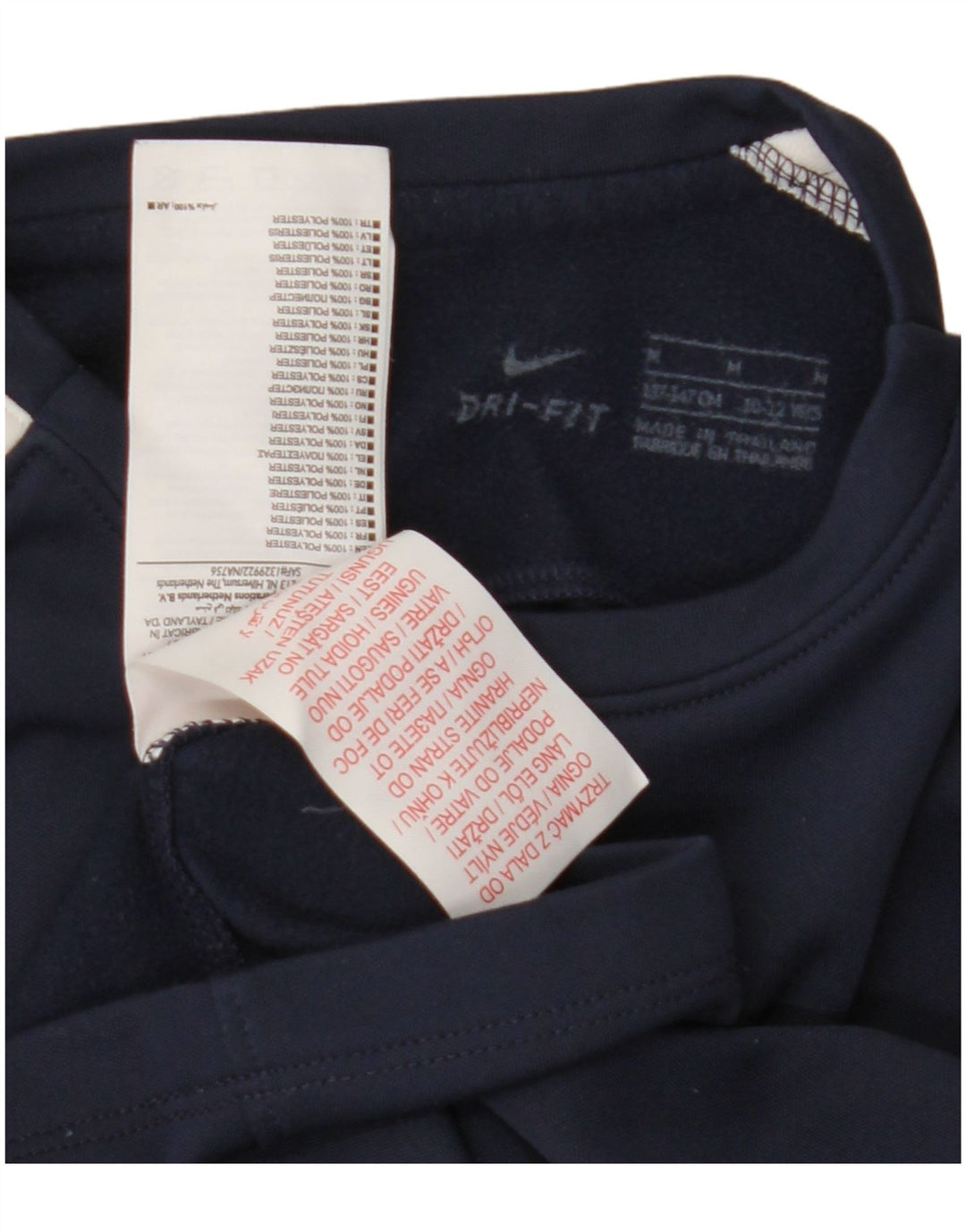 Nike Boys Dri Fit Top manga larga 10-11 años Medio azul marino Poliéster