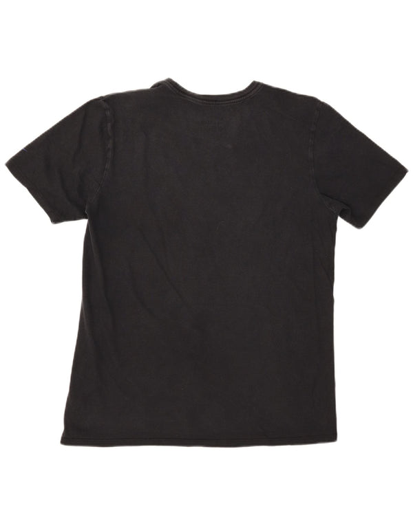 Nike Camiseta con gráfico de corte atlético para hombre Top mediano de algodón negro