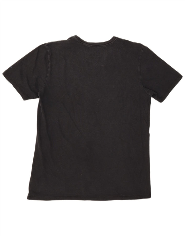 Nike Camiseta con gráfico de corte atlético para hombre Top mediano de algodón negro