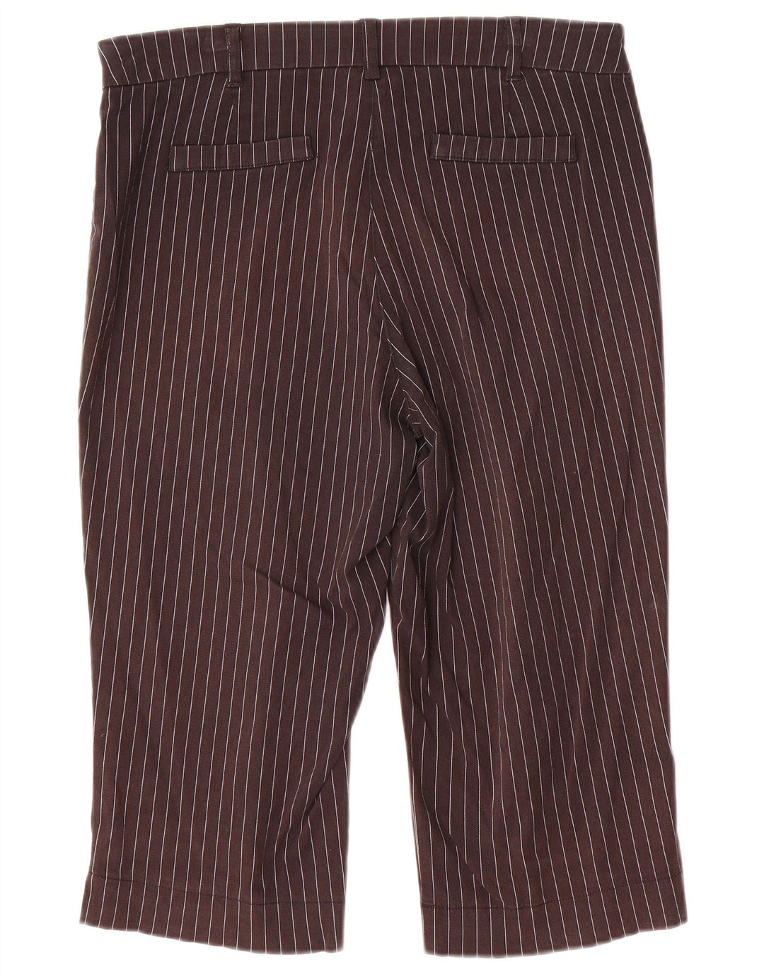 Marks & Spencer Pantalones Capri para Mujer EU 40 Medium W32 L18 Gris Rayas