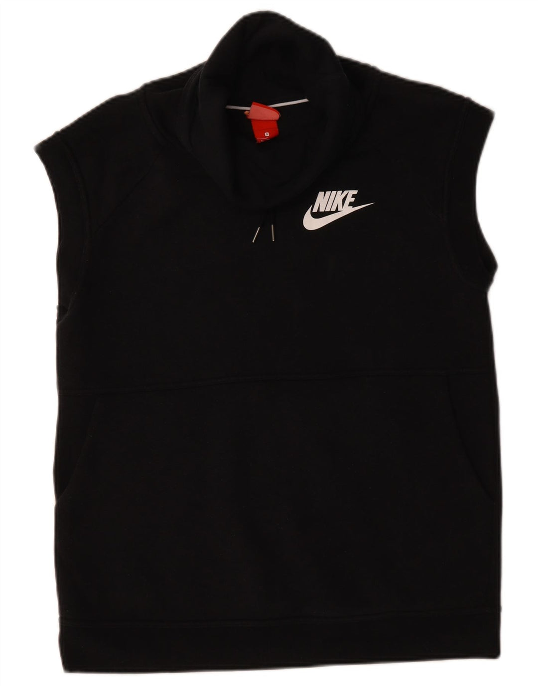Nike Sudadera extragrande sin mangas para mujer UK 10 Small Black Cotton