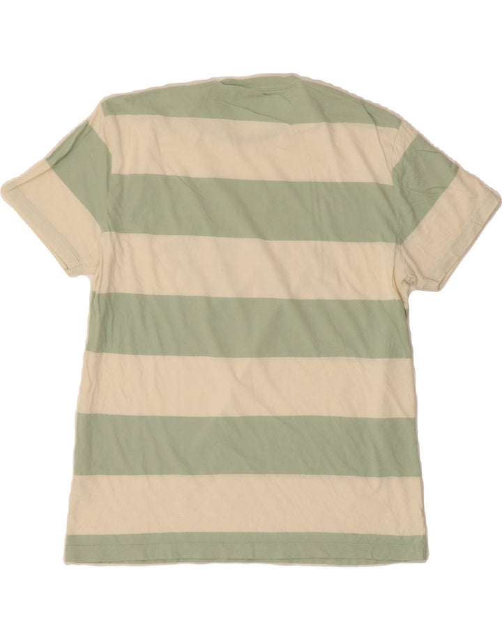 J. CREW Mens Graphic T-Shirt Top Medium Green Colourblock Cotton Vintage J. Crew and Second-Hand J. Crew from Messina Hembry 
