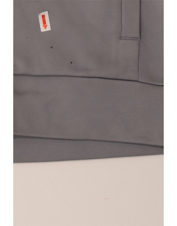 Under Armour Hombre Zip Neck Sudadera Jumper Gris Medio Poliéster