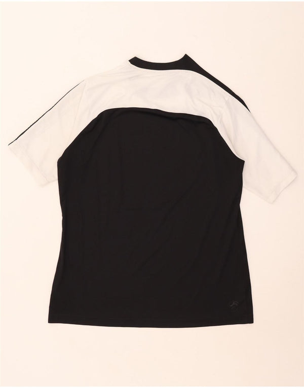 Adidas Hombre Camiseta Top Grande Negro Colorblock Poliéster