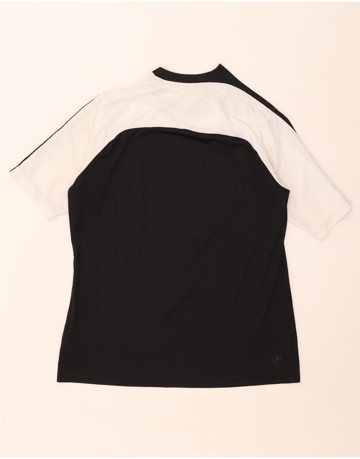 Adidas Hombre Camiseta Top Grande Negro Colorblock Poliéster