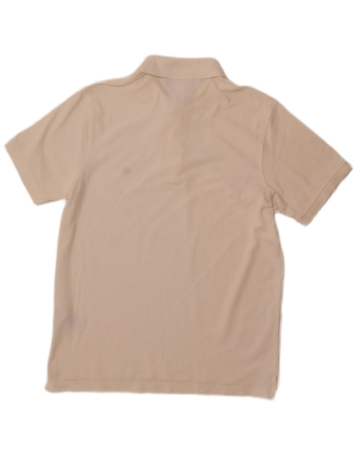 TOMMY HILFIGER Polo Slim Fit para hombre XL Off White Cotton