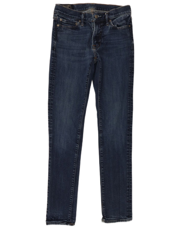 Abercrombie & Fitch Vaqueros pitillo Langdon para mujer W29 L32 Algodón azul