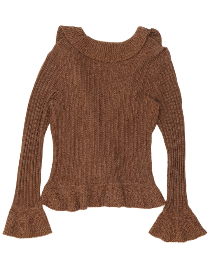 Marks & Spencer - Cárdigan para mujer (talla 40), algodón marrón medio