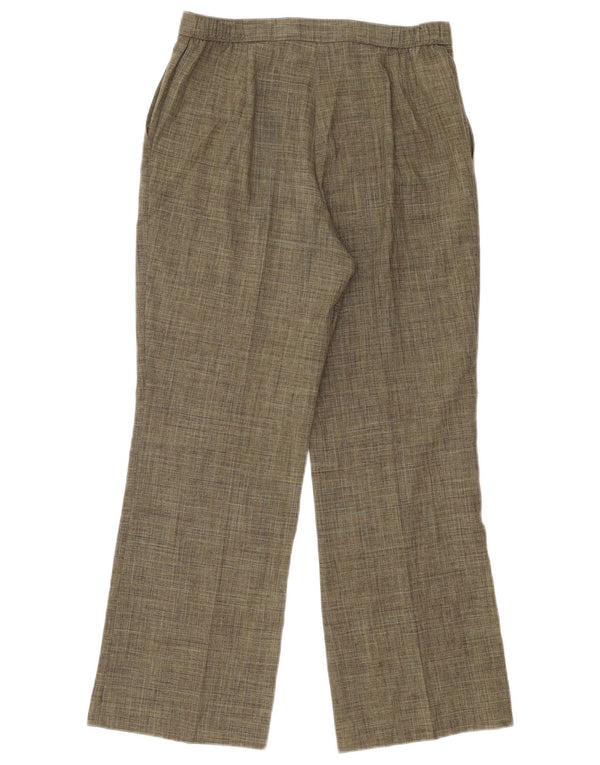 Marks & Spencer Pantalones Casuales para Mujer UK 12 Medium W30 L29 Verde Moteado