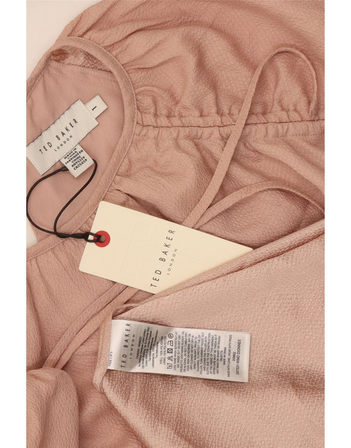 Ted Baker Vestido acampanado para mujer Talla 1 XS Poliéster rosa