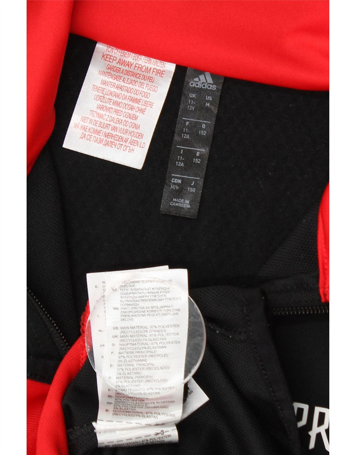 Adidas - Chaqueta de chándal con gráfico Predator para niños, 11-12 años, color negro