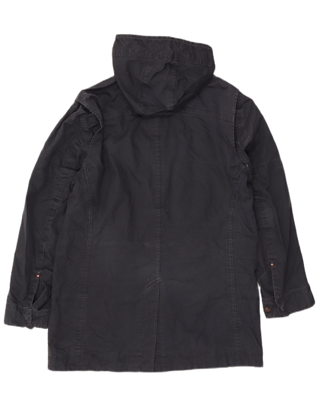 TIMBERLAND Chaqueta parka con capucha para hombre Reino Unido 40 Grande Algodón azul marino