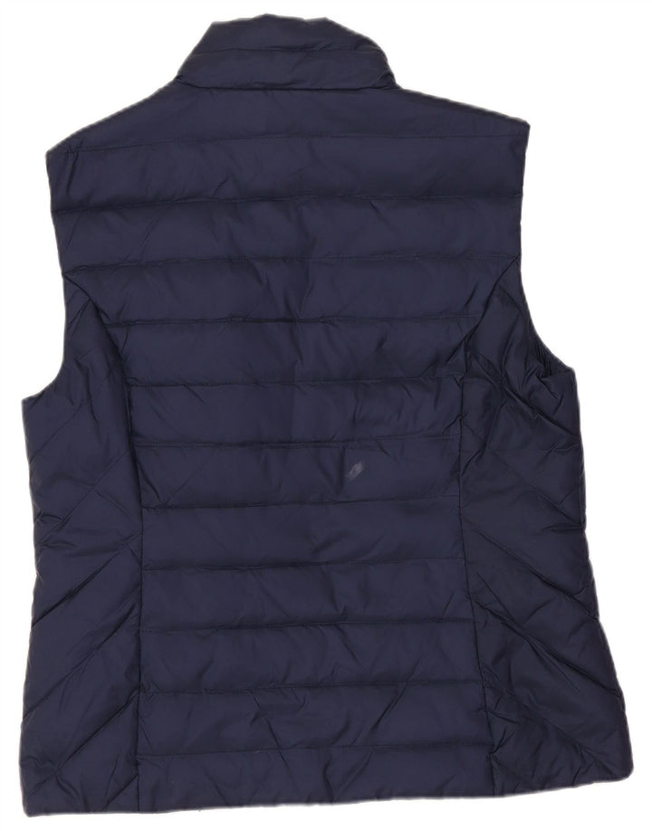 JACK WILLS Chaleco acolchado para mujer UK 12 Medium Azul marino Poliamida
