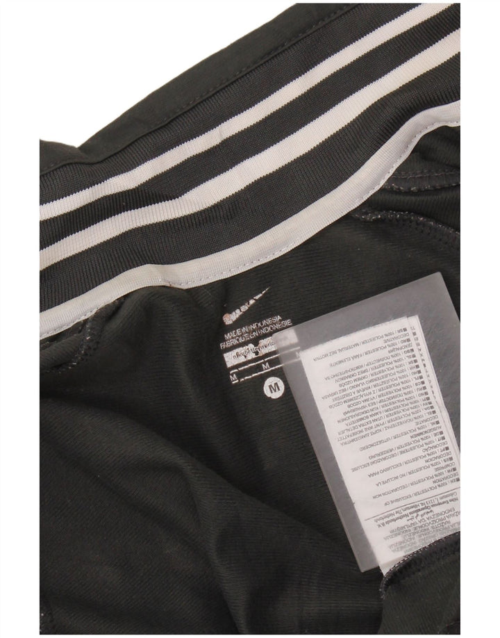 NIKE Chaqueta superior de chándal gráfico para mujer UK 40 Poliéster gris medio