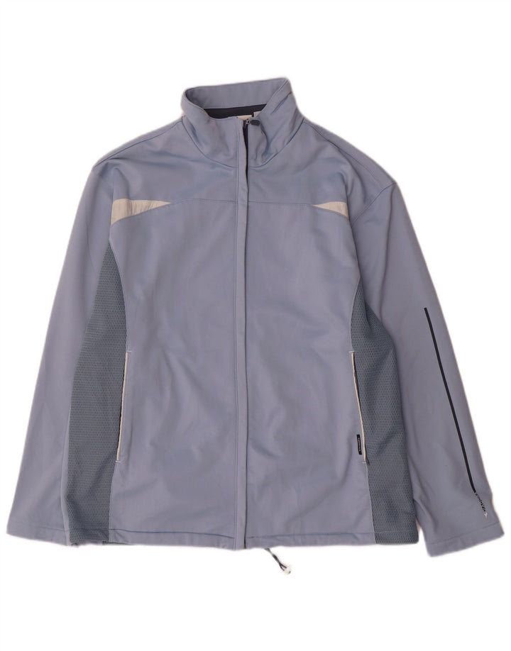 Diadora Chaqueta de chándal extragrande para mujer, talla 40, talla grande, color azul