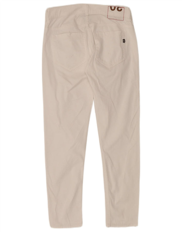 Dondup Mujer Pantalones Casuales Slim W30 L28 Blanco