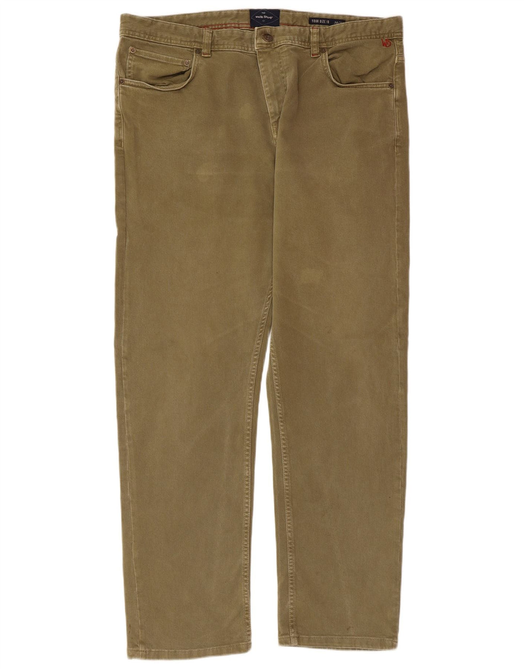WHITE STUFF Vaqueros rectos para hombre W38 L32 Algodón caqui
