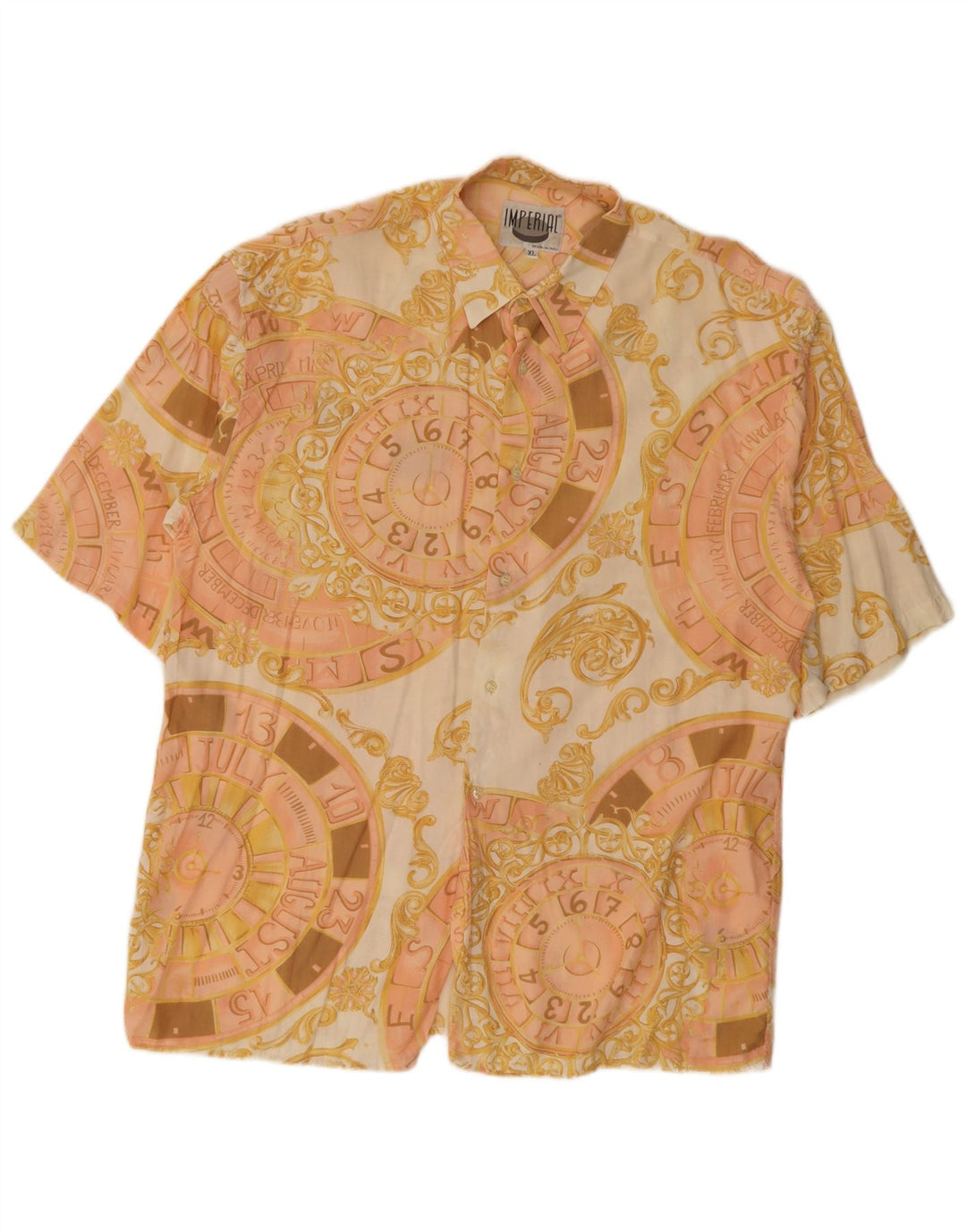 Camisa de manga corta con gráfico Imperial para hombre XL Beige