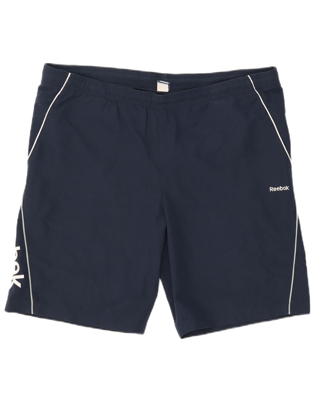 Reebok Mens Graphic Sport Shorts Grande Azul Marino Poliéster