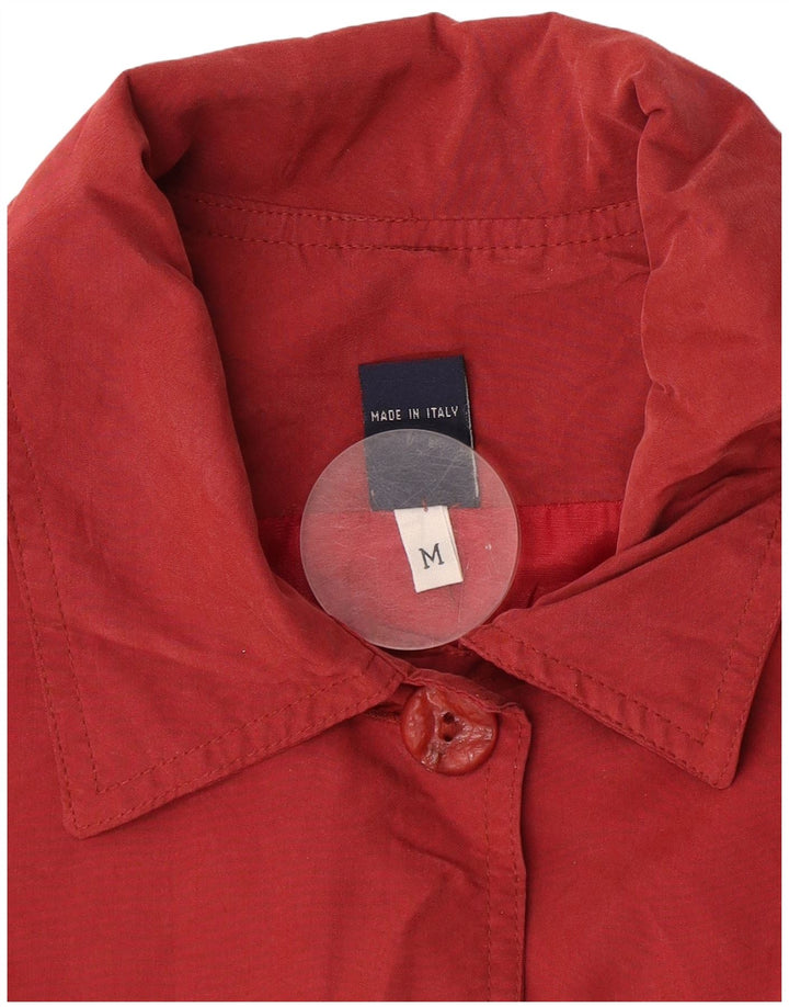 Vintage mujer abrigo de gran tamaño Reino Unido 14 rojo medio