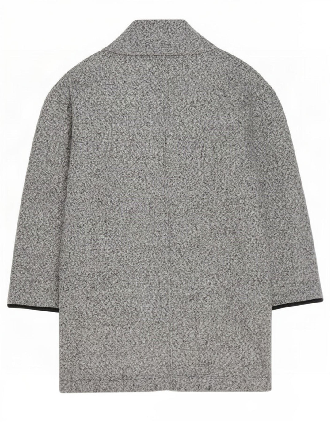Marks & Spencer Abrigo abierto pequeño para mujer UK 42 Gris medio moteado