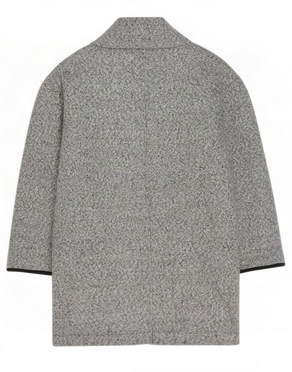 Marks & Spencer Abrigo abierto pequeño para mujer UK 42 Gris medio moteado