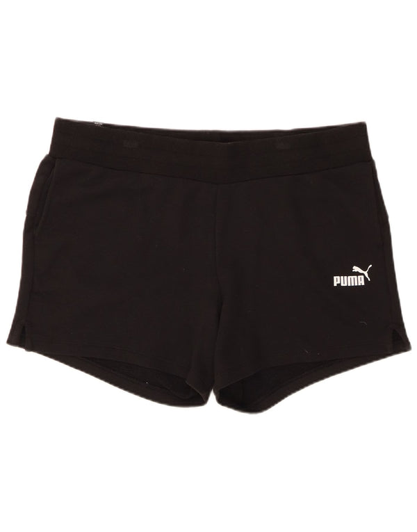PUMA Pantalones cortos deportivos para mujer UK 46 Grande Algodón negro
