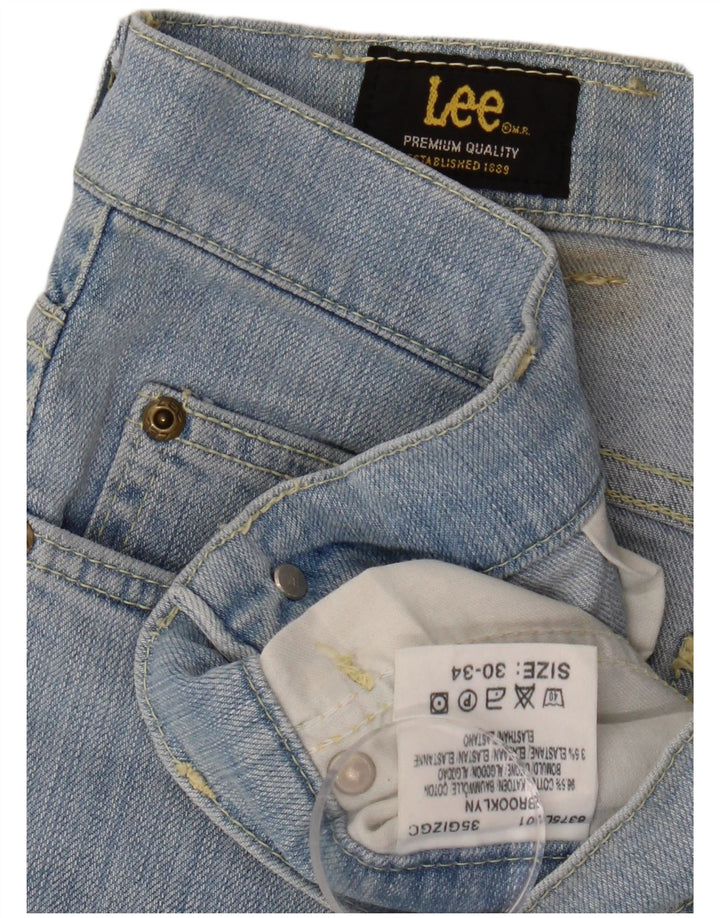 LEE Vaqueros rectos Brooklyn para hombre W30 L34 Algodón azul
