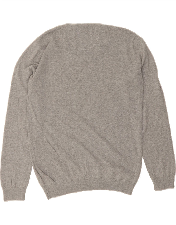 JACK WILLS Mens Crew Neck Jumper Sweater Medium Grey Cotton Vintage Jack Wills and Second-Hand Jack Wills from Messina Hembry 