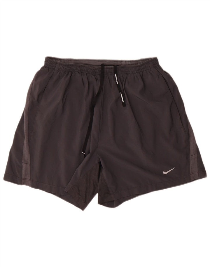 Pantalones cortos deportivos Nike para hombre Gris medio Poliéster