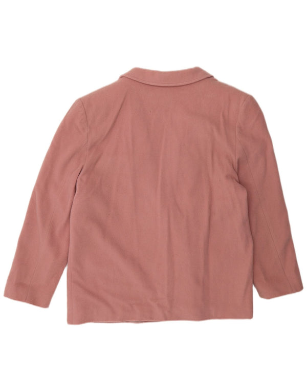 Chaqueta blazer vintage de 2 botones para mujer IT 50 XL Lana rosa