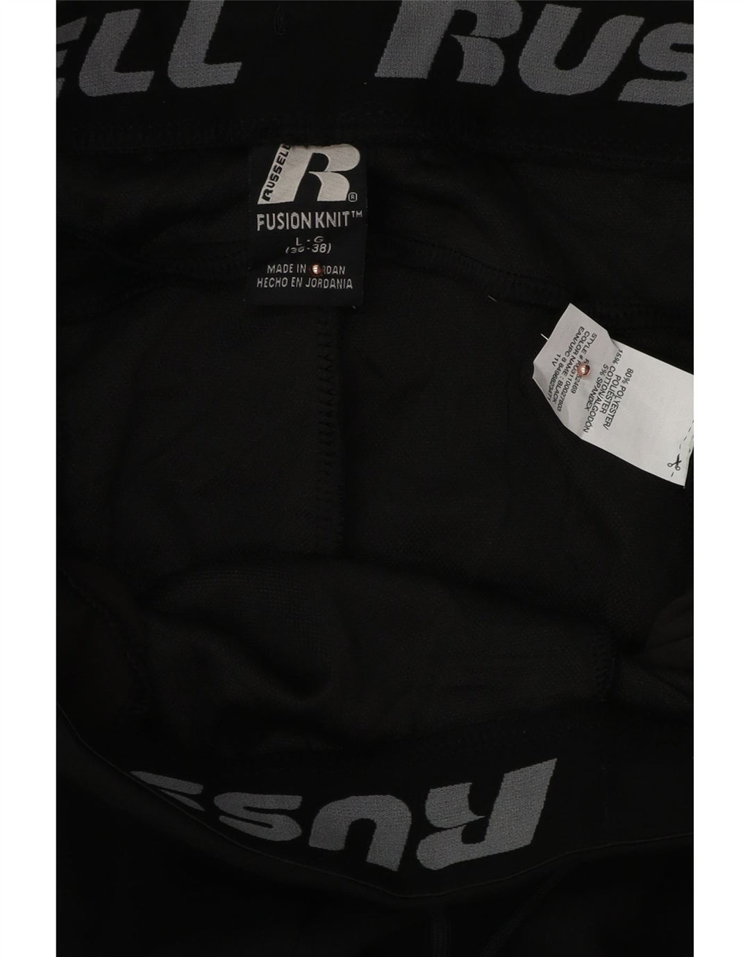 RUSSELL ATHLETIC Pantalones de chándal para hombre Joggers Large Negro Poliéster