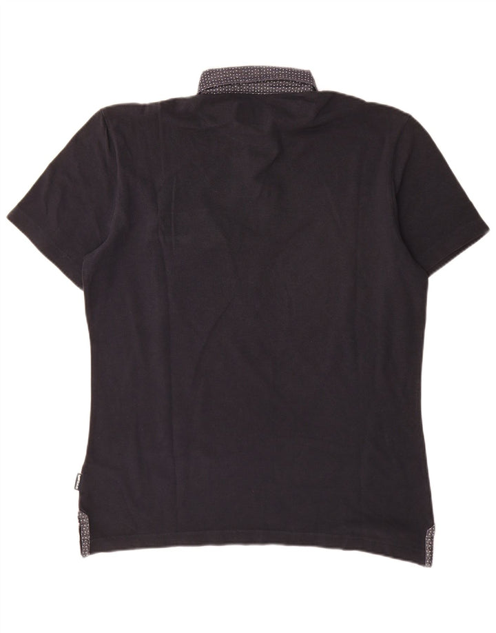Polo Gas para hombre, talla grande, azul marino