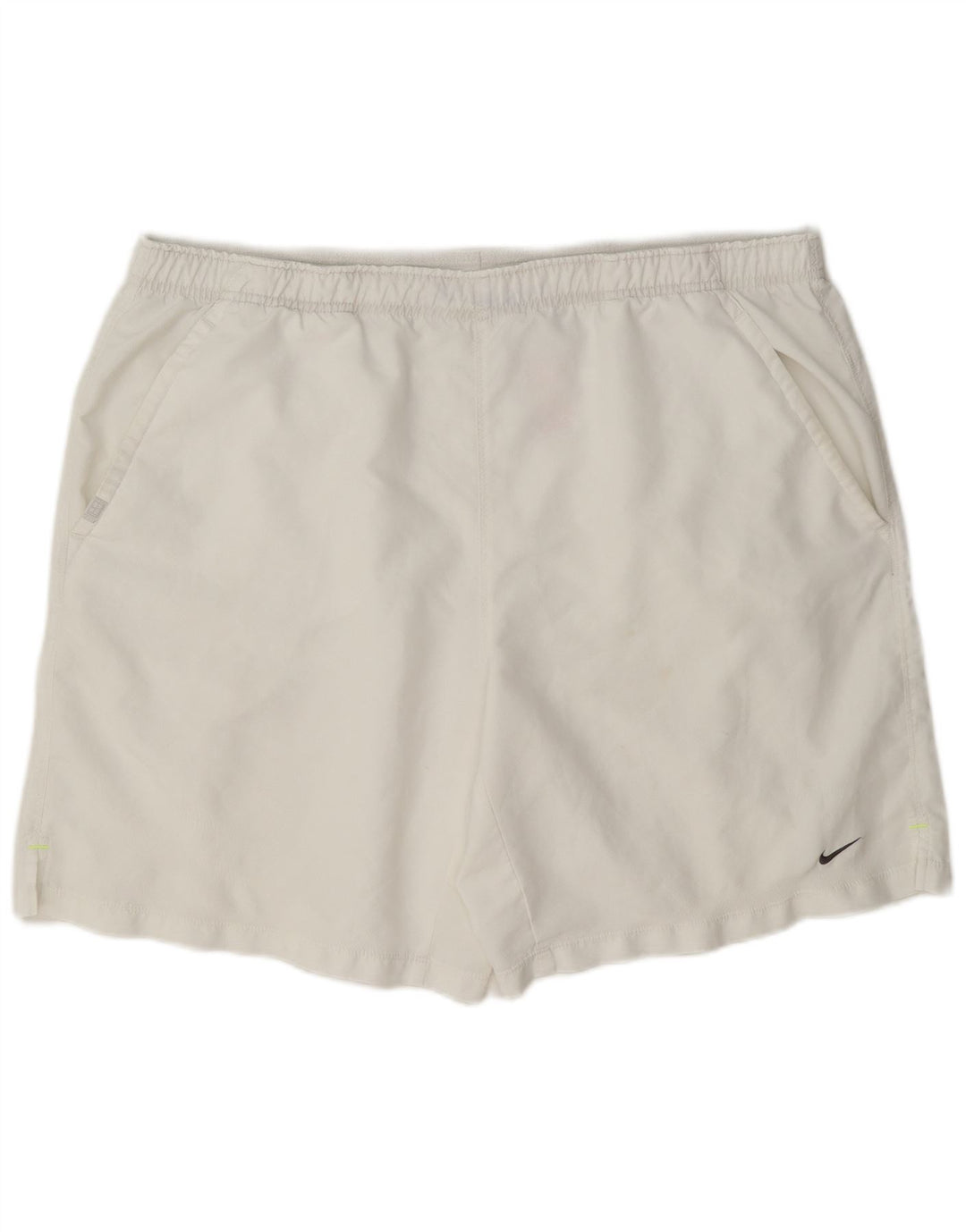 Nike Pantalones cortos deportivos para hombre XL Blanco Poliéster