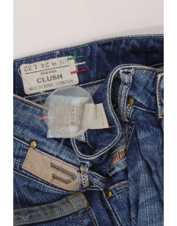Diesel Mujer Clush Slim Jeans W24 L32 Algodón Azul