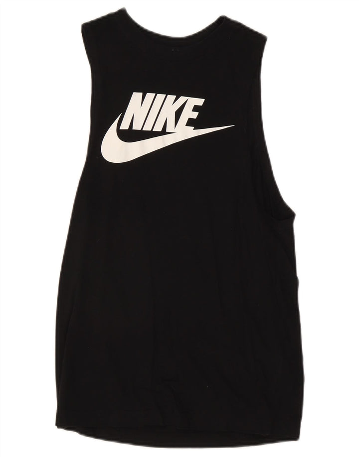 Nike Camiseta gráfica para mujer UK 6 XS Algodón negro