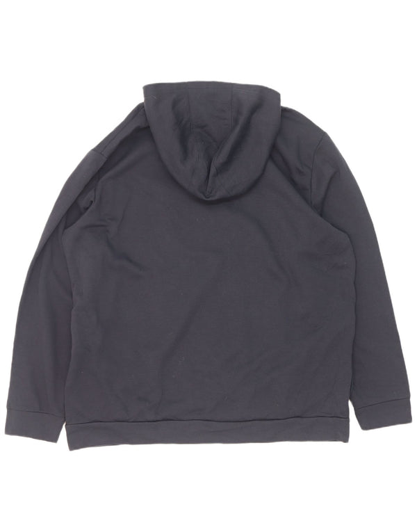 Adidas Sudadera con capucha para hombre Jumper 2XL Azul marino Poliéster