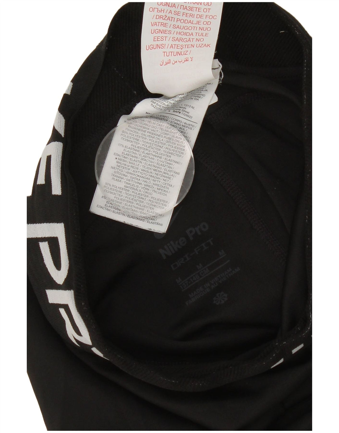 Nike Leggings Dri Fit Graphic para niños 10-11 años Mediano Negro Colorblock