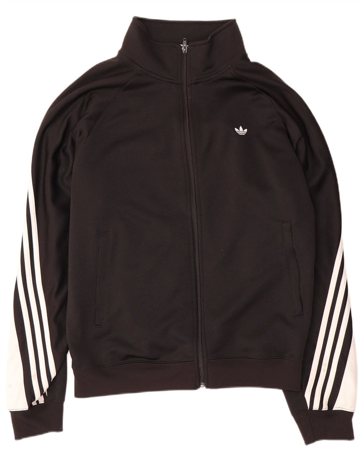 Adidas Hombre Chándal Top Chaqueta Grande Negro Colorblock Poliéster