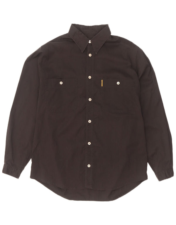 Camisa Armani Jeans Hombre Mediana Negro Algodón
