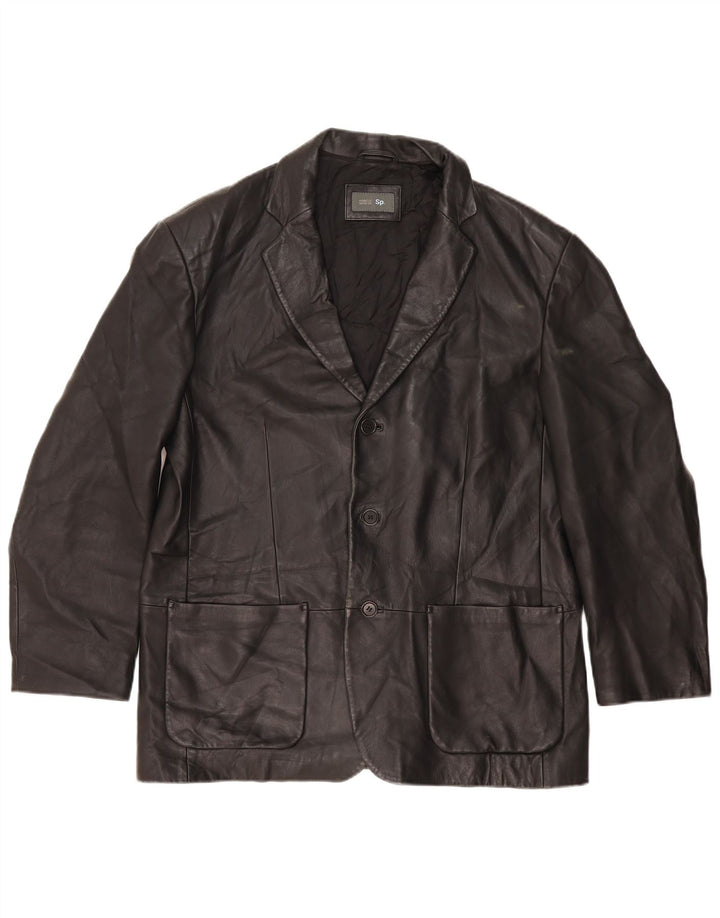 Marks & Spencer Chaqueta tipo blazer de 3 botones para hombre UK 40 Large Black