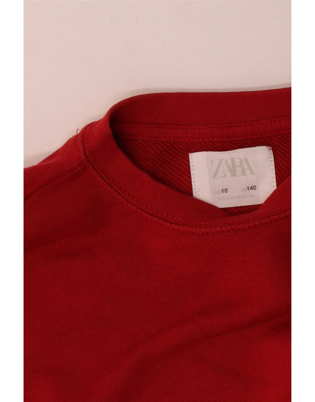Zara Sudadera Niña Jumper 9-10 Años Rojo