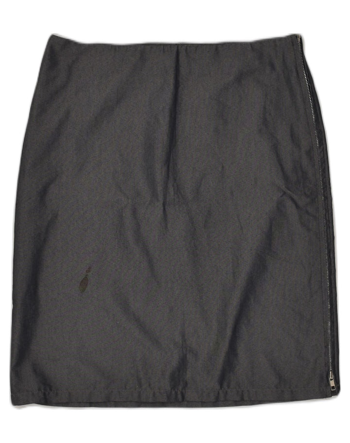 CALVIN KLEIN Womens Straight Skirt W30 Medium  Blue Cotton | Vintage Calvin Klein | Thrift | Second-Hand Calvin Klein | Used Clothing | Messina Hembry 