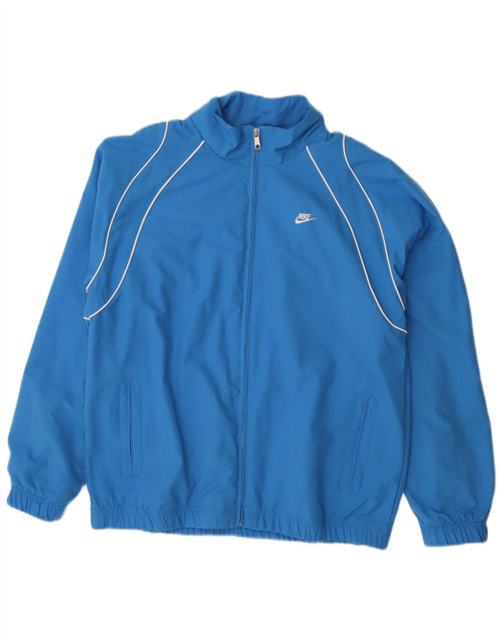NIKE Chaqueta de chándal para hombre ES 39/41 Azul medio Poliéster
